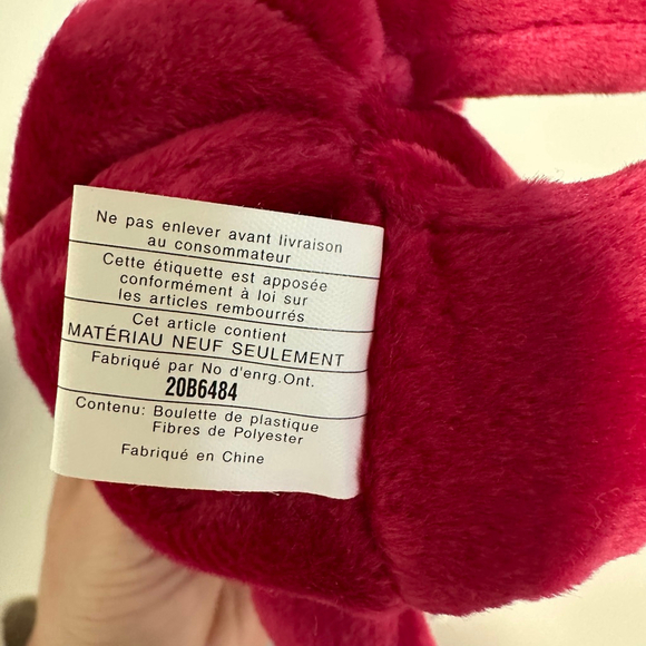 Ty Valentina Beanie Baby Bear Plush Toy Red Valentine's Day Canadian Tush NWT - Picture 6 of 16